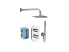 Chrome II falsík alatti zuhanyszett termo CR II 090.02CR.O2.RB071, króm