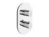 Chrome II falsík alatti zuhanyszett termo CR II 090.02CR.O2.RB071, króm