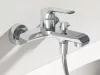 Flat fali kádcsaptelep szettel, króm FL 022.00CR+S