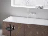 Eleganta fali kádcsaptelep szettel, fehér EL 022.10WV+S