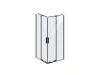 RORV2 80x80 zuhanykabin fekete+transparent