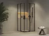 RORV2 90x90 zuhanykabin fekete+transparent