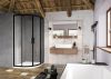 Bliy Slim BLSCP4 80x80 zuhanykabin fekete+transparent