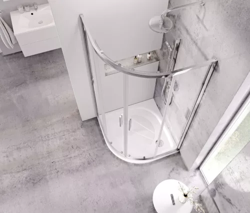 Bliy Slim BLSCP4 80x80 zuhanykabin krómhatású+transparent