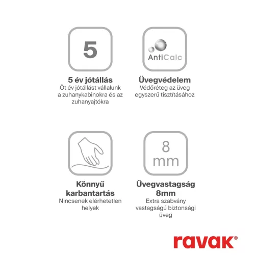 ROPS 80 fix oldalfal krómhatású+transparent