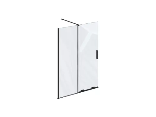 ROWI 120 zuhanykabin fekete+transparent