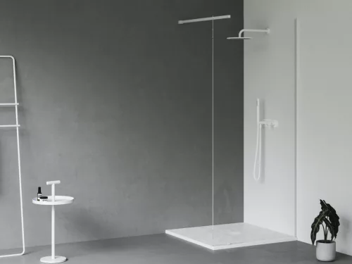 Slate Pro zuhanytálca 80x80 matt fehér