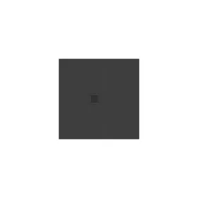 Slate Pro zuhanytálca 80x80 matt fekete