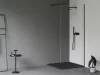 Slate Pro zuhanytálca 90x90 matt fekete