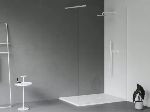 Slate Pro zuhanytálca 100x90 matt fehér