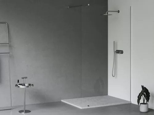 Slate Pro zuhanytálca 100x90 Smoke Grey