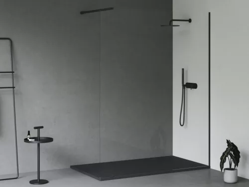 Slate Pro zuhanytálca 140x90 matt fekete
