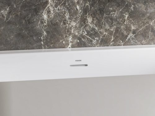 Freedom Wall 166x80 akrilkád, fehér, fehér/fekete/króm lefolyó