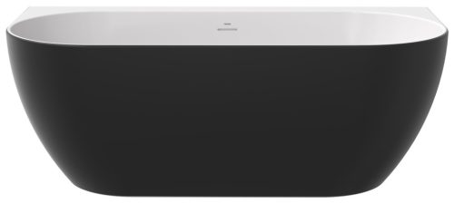 Freedom Wall 166x80 akrilkád, fekete/fehér, fekete/fehér/króm lefolyó