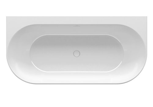 Freedom Wall 166x80 akrilkád, fekete/fehér, fekete/fehér/króm lefolyó