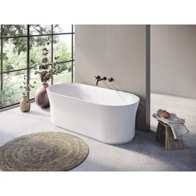   Ravak Akrilkád YPSILON 1800x800 fehér/FEKETE szabadonálló,fekete lefolyóval