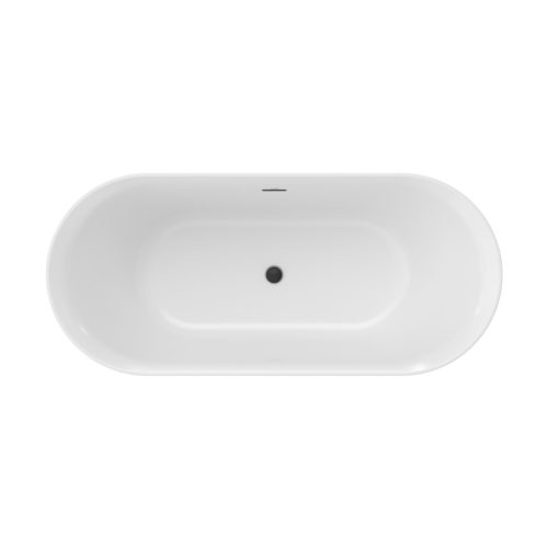 Ravak Akrilkád YPSILON 1800x800 fehér/FEKETE szabadonálló,fekete lefolyóval