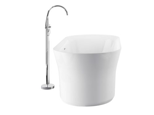 Ravak Akrilkád YPSILON 1800x800 fehér/FEKETE szabadonálló,fekete lefolyóval