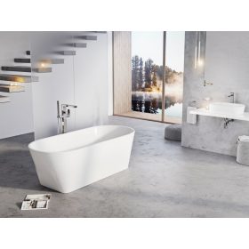   Ravak Akrilkád SOLO 1780x800 fehér/FEKETE szabadonálló, fekete lefolyóval