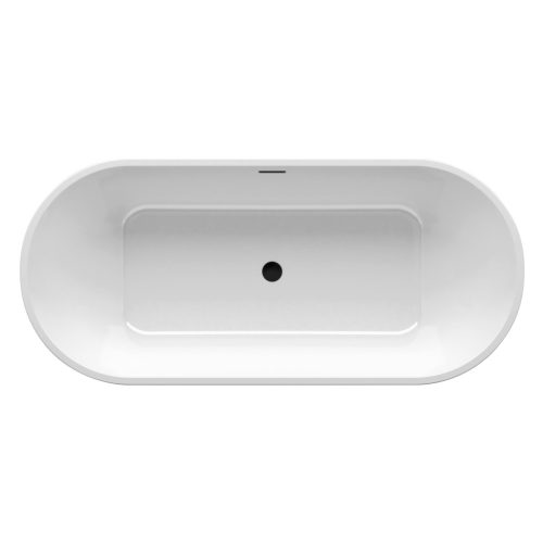 Ravak Akrilkád SOLO 1780x800 fehér/FEKETE szabadonálló, fekete lefolyóval