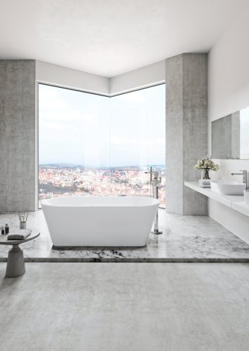 Ravak Akrilkád SOLO 1780x800 fehér/FEKETE szabadonálló, fekete lefolyóval