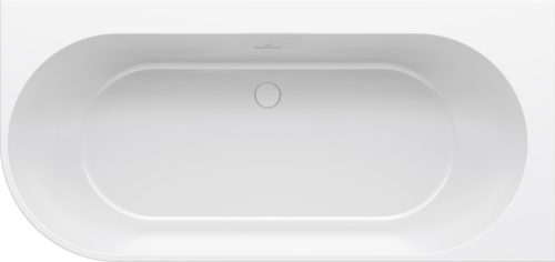 Freedom Corner 170x80 akrilkád, jobb, fehér, fehér/fekete/króm lefolyó