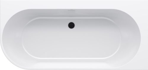 Freedom Corner 170x80 akrilkád, jobb, fehér, fehér/fekete/króm lefolyó