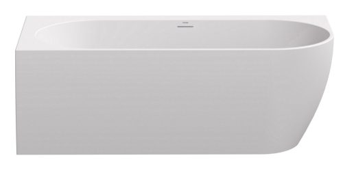 Freedom Corner 170x80 akrilkád, bal, fehér, fehér/fekete/króm lefolyó