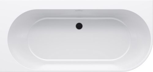 Freedom Corner 170x80 akrilkád, bal, fehér, fehér/fekete/króm lefolyó