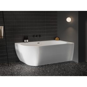   Ravak Freedom Corner 170x80 akrilkád, jobb, fehér, fekete túlfolyóval