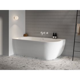   Ravak Freedom Corner 170x80 akrilkád, bal, fehér, fehér túlfolyóval