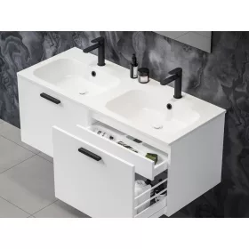 Chrome Slim 120 duplamosdó fehér, furattal