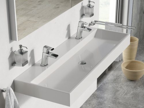 Natural Duo 120 duplamosdó fehér, nyílással