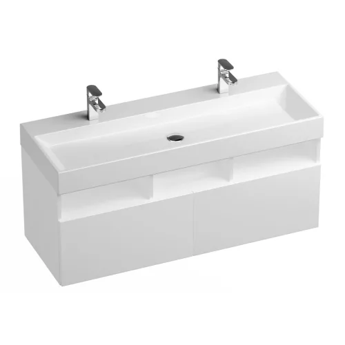 Natural Duo 120 duplamosdó fehér, nyílással