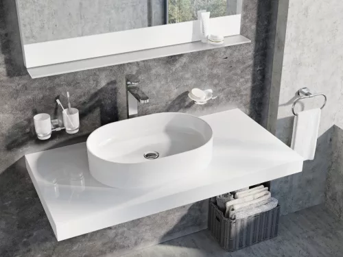 Ceramic Slim O 55 kerámiamosdó fehér