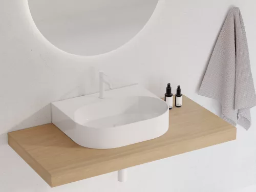 Ceramic Slim Wall O 55 N kerámiamosdó fehér
