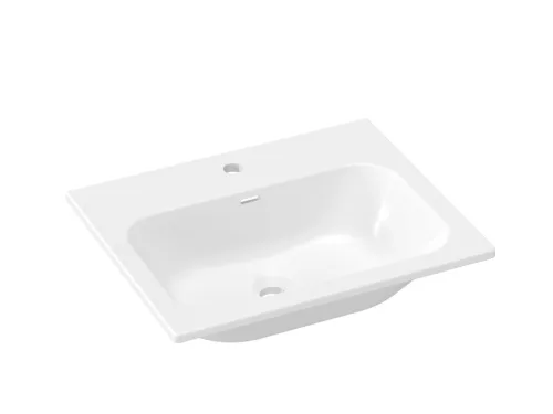 Chrome Slim 60 kerámiamosdó, fehér, furattal