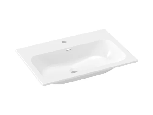 Chrome Slim 70 kerámiamosdó, fehér, furattal