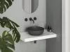 Uni Slim 40 B kerámiamosdó, antracit