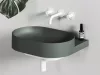 Yard 60 kerámiamosdó Grey Green, túlfolyó furat nélkül