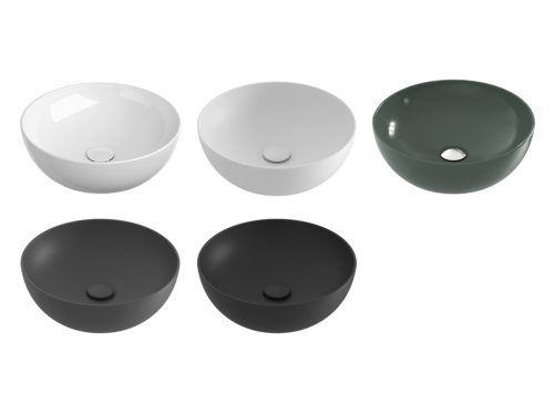 Uni Slim 40 B kerámiamosdó, matt fekete