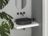 Ceramic Slim O 55 kerámiamosdó matt fekete