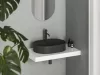 Ceramic Slim Shelf O 55 kerámiamosdó matt fekete
