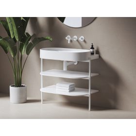   Yard 80 kerámiamosdó, matt fehér, túlfolyó furat nélkül