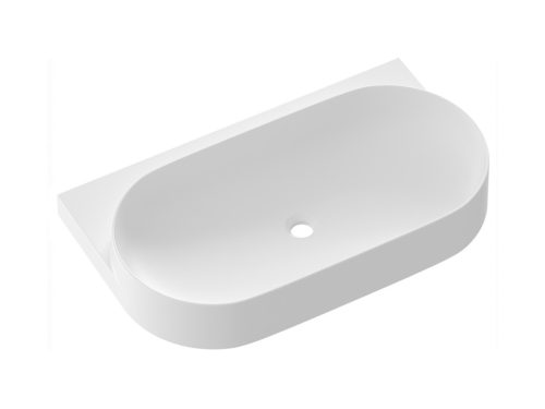 Yard 80 kerámiamosdó, matt fehér, túlfolyó furat nélkül