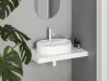Ceramic Slim Shelf O 55 kerámiamosdó matt fehér