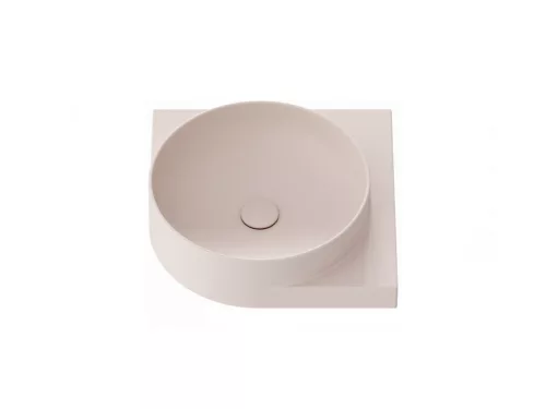 Yard 45 C kerámiamosdó Alabaster Pink, túlfolyó furat nélkül