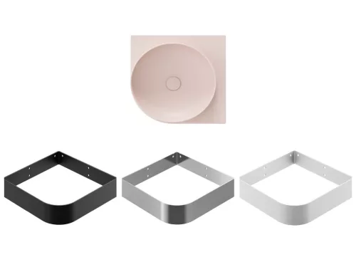 Yard 45 C kerámiamosdó Alabaster Pink, túlfolyó furat nélkül