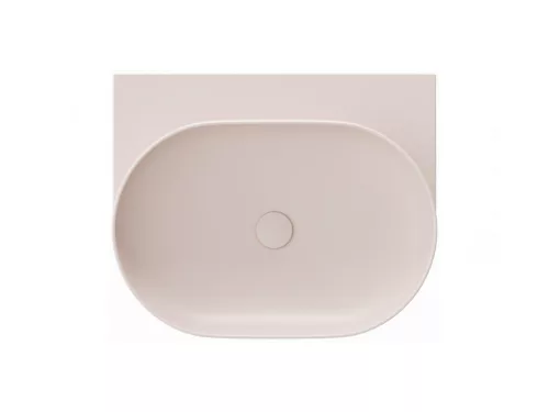 Yard 60 kerámiamosdó Alabaster Pink, túlfolyó furat nélkül