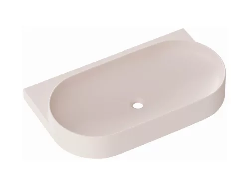 Yard 80 kerámiamosdó Alabaster Pink, túlfolyó furat nélkül
